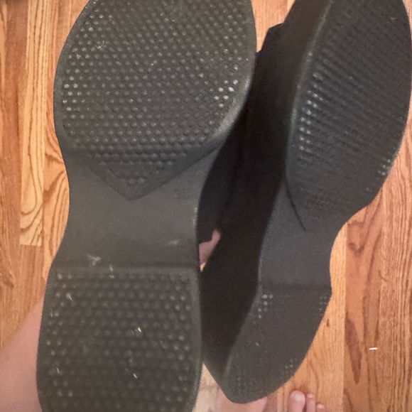 Steve Madden Black Women's Platform Slide Sandals Slinky30 - Picture 4 of 5